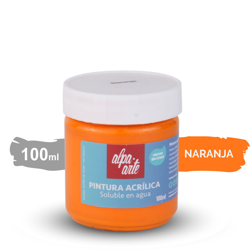 Pintura Acrílica 100 ml - NARANJO