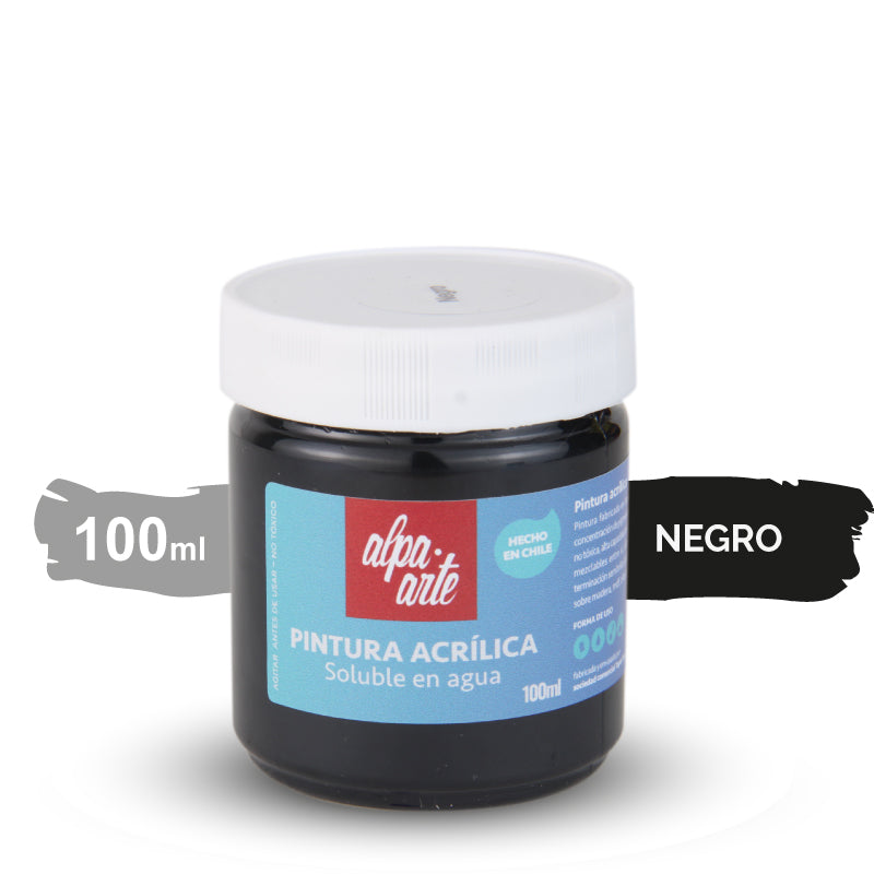 Pintura Acrílica 100 ml - NEGRO