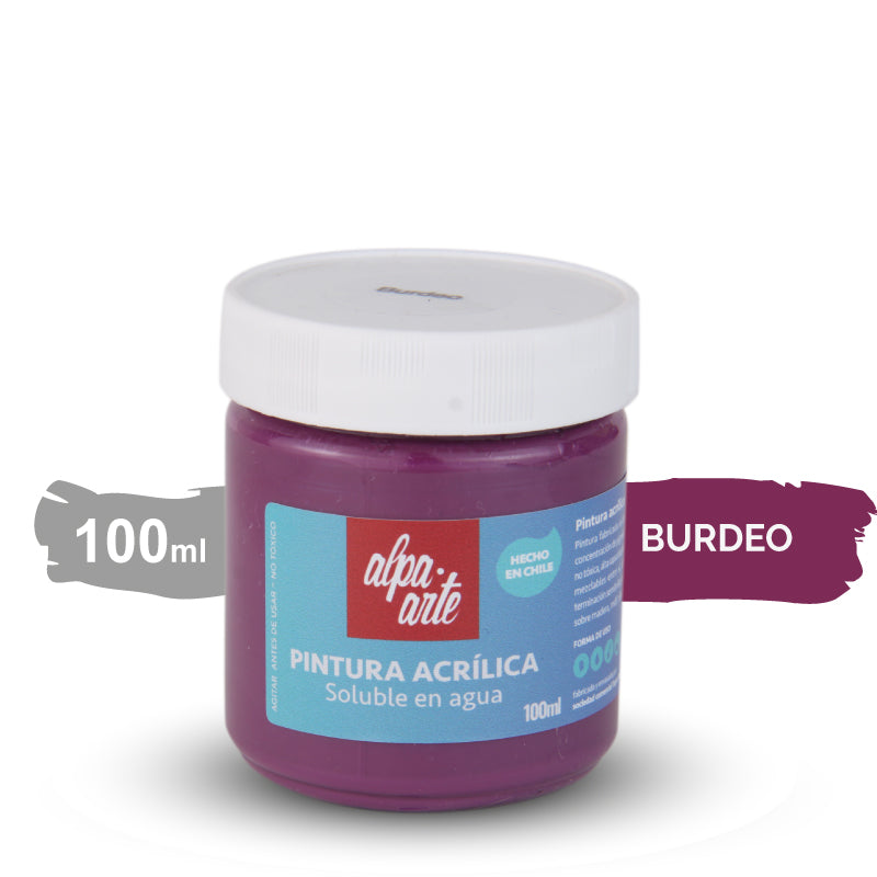 Pintura Acrílica 100 ml - BURDEO