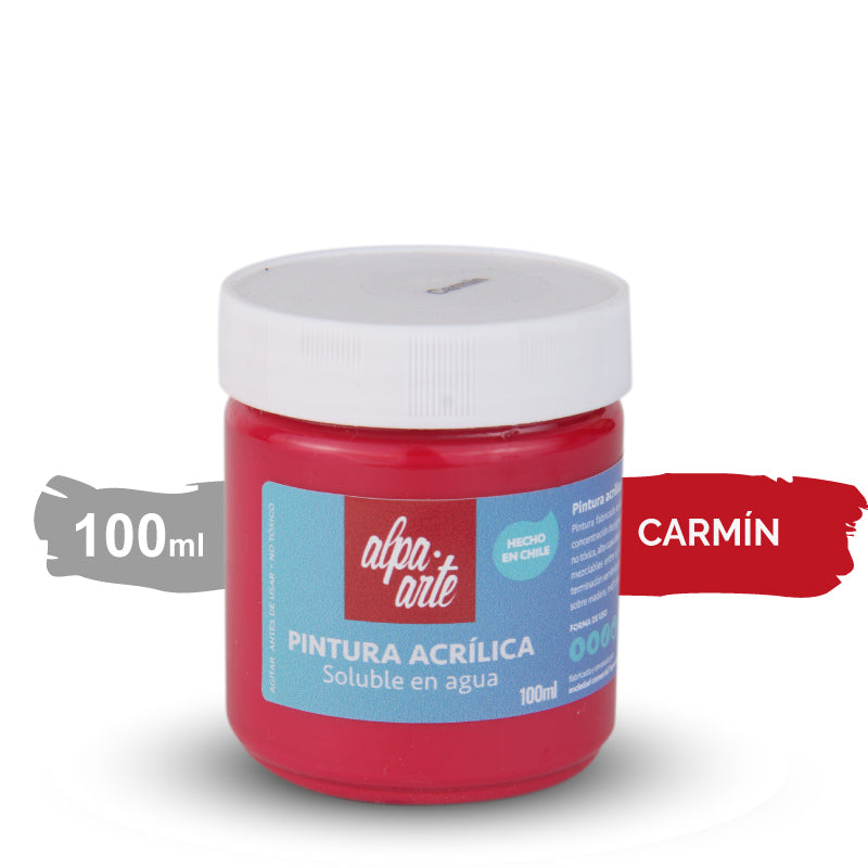 Pintura Acrílica 100 ml - CARMIN