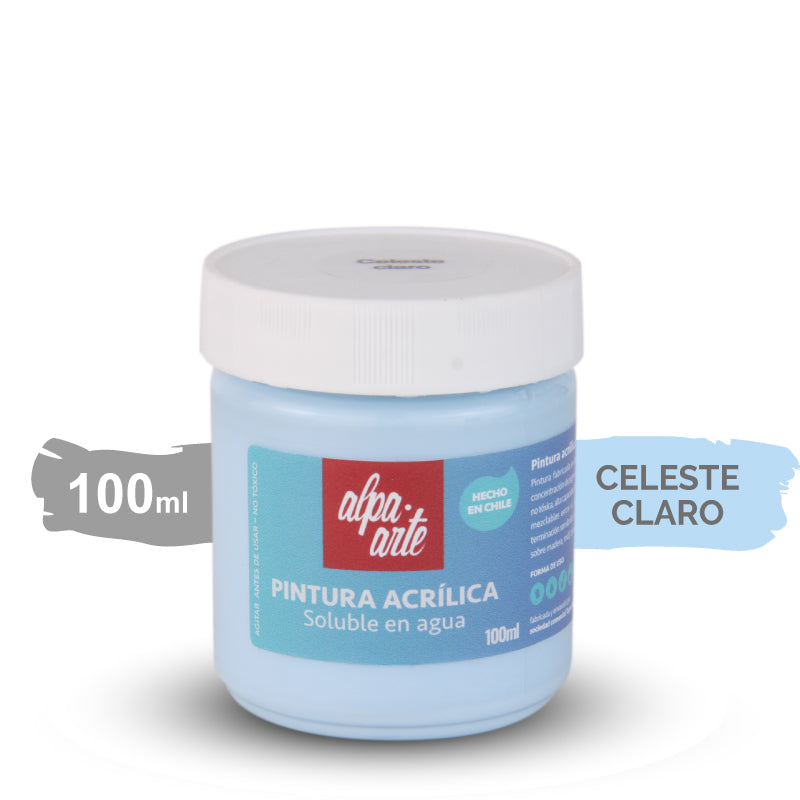 Pintura Acrílica 100 ml - CELESTE CLARO