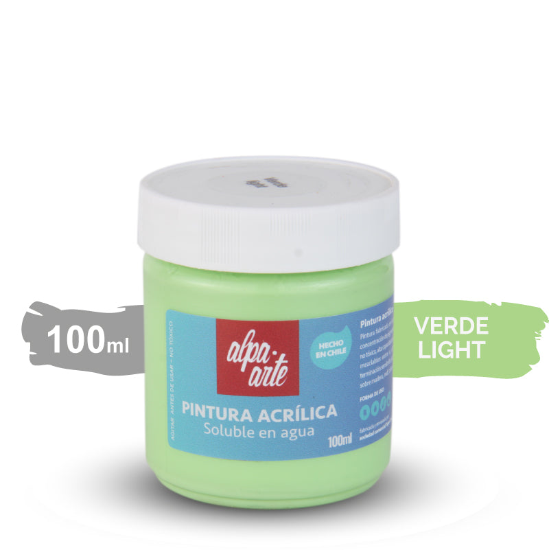 Pintura Acrílica 100 ml - VERDE LIGHT