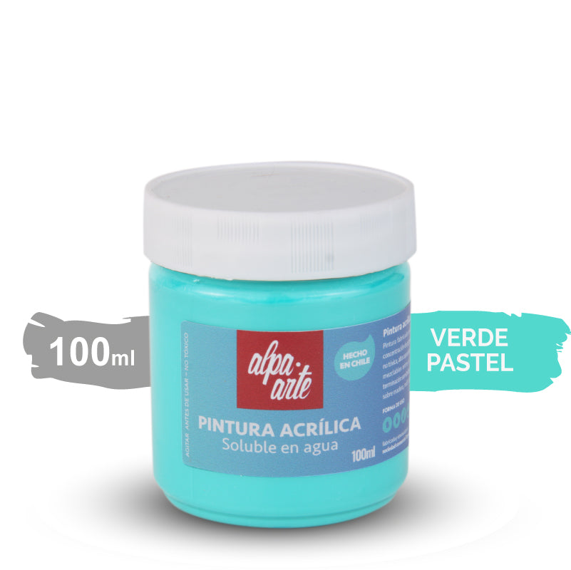 Pintura Acrílica 100 ml - VERDE PASTELS