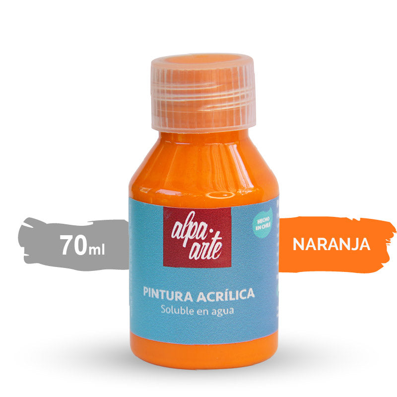 Pintura Acrílica 70 ml - NARANJO