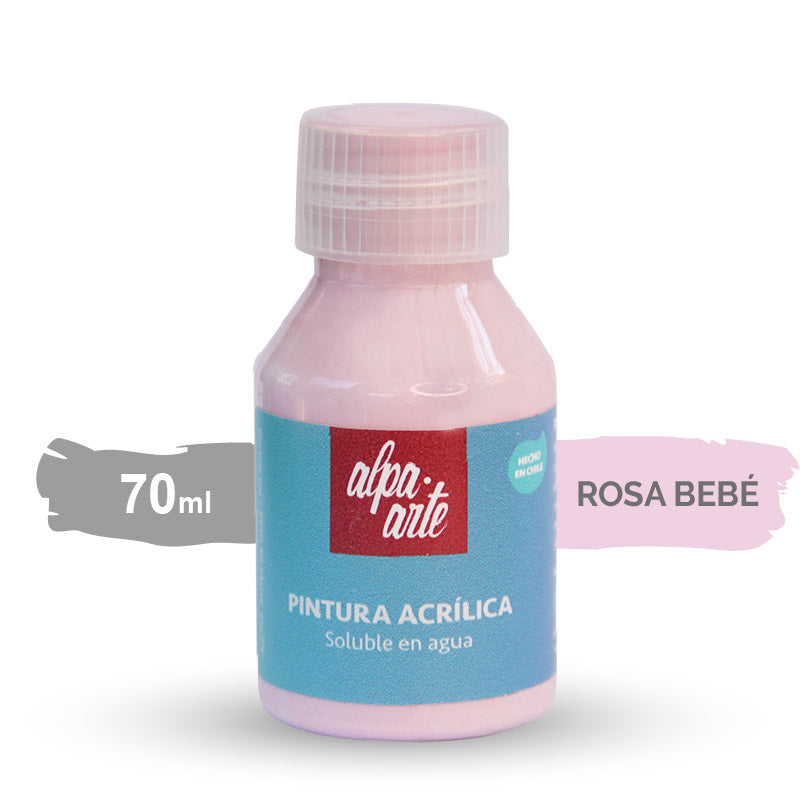 Pintura Acrílica 70 ml - ROSA BEBE
