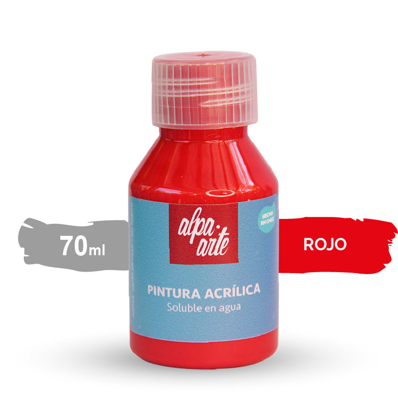 Pintura Acrílica 70 ml - ROJO