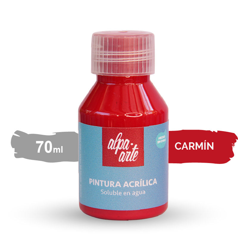 Pintura Acrílica 70 ml - CARMIN