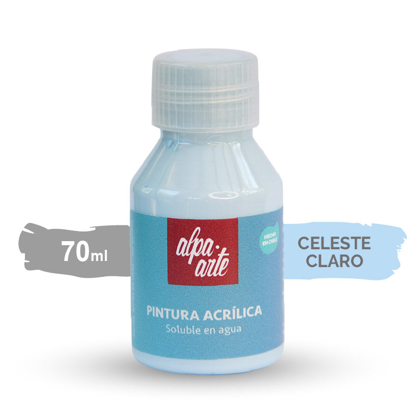 Pintura Acrílica 70 ml - CELESTE CLARO