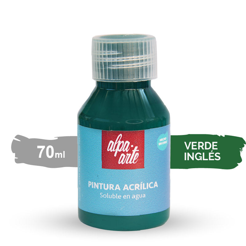 Pintura Acrílica 70 ml - VERDE INGLES