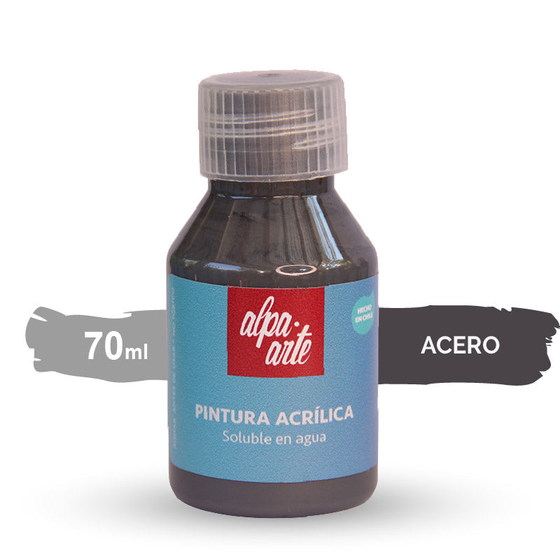 Pintura Acrílica 70 ml - ACERO