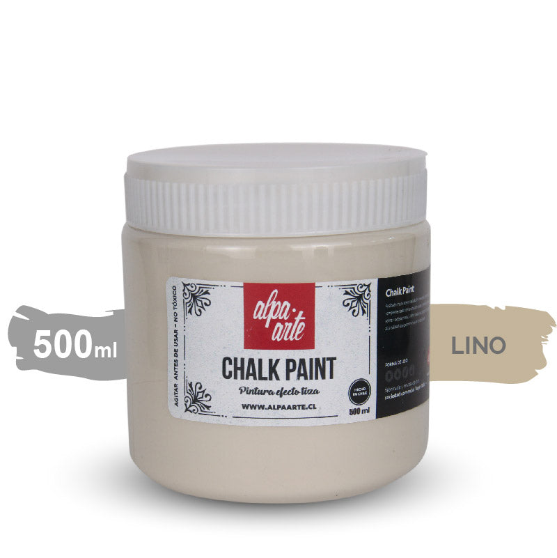 Pintura Tiza 500 ml - Blanco Lino | Envíos a todo Chile | Chalk Paint
