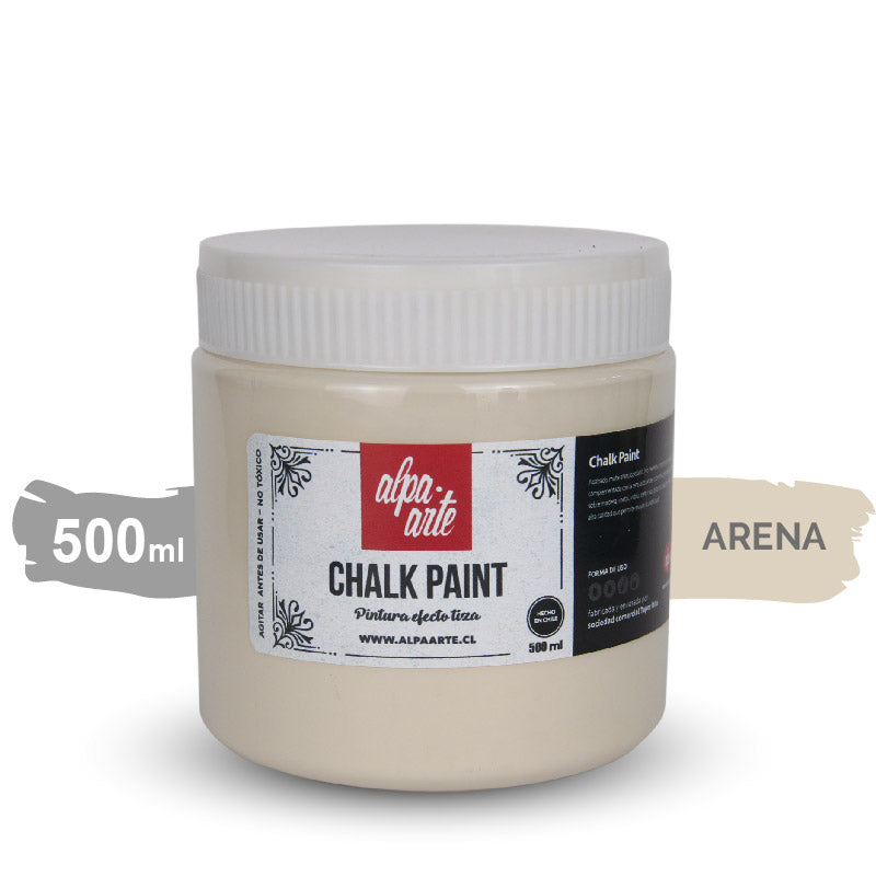 Pintura Tiza 500 ml - Blanco Arena | Chalk Paint