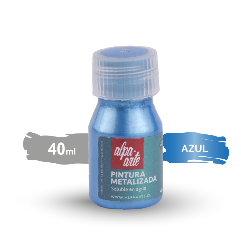 Pintura Metalizada 40 ml - AZUL