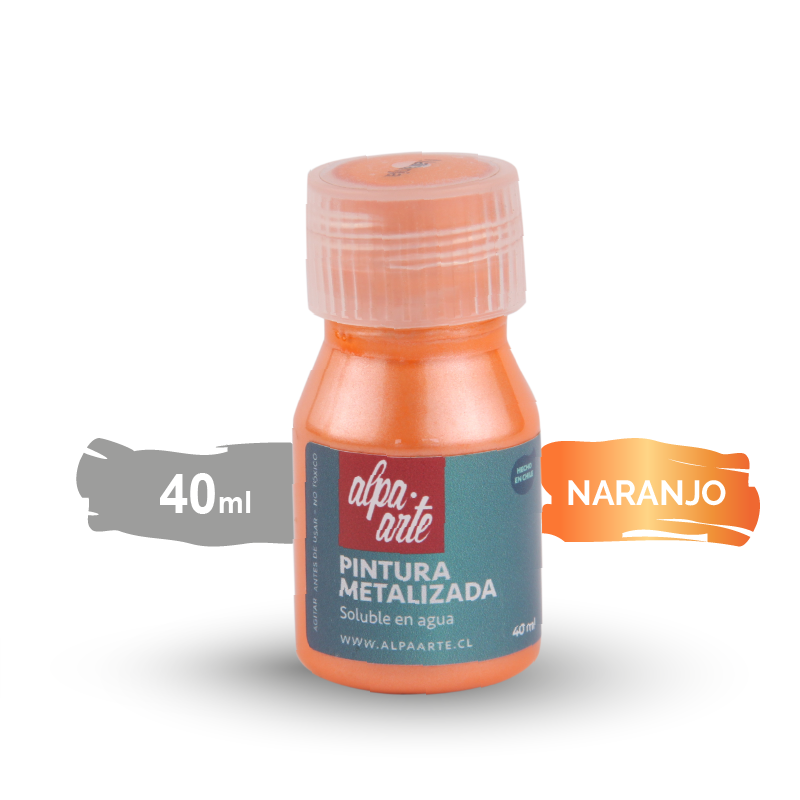 Pintura Metalizada 40 ml - NARANJO