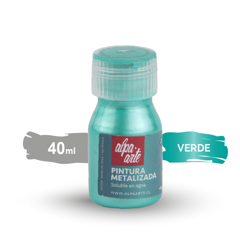 Pintura Metalizada 40 ml - VERDE
