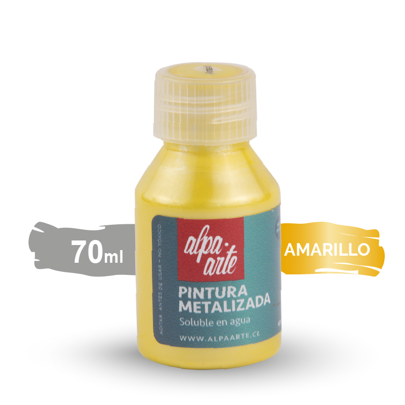 Pintura Metalizada 70 ml - AMARILLO