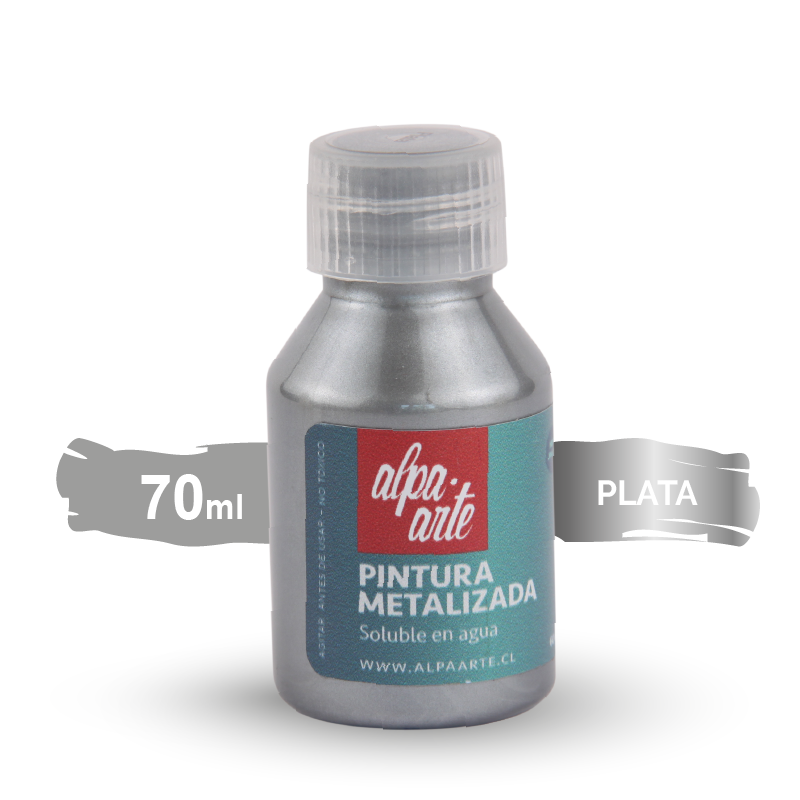 Pintura Metalizada 70 ml - PLATA