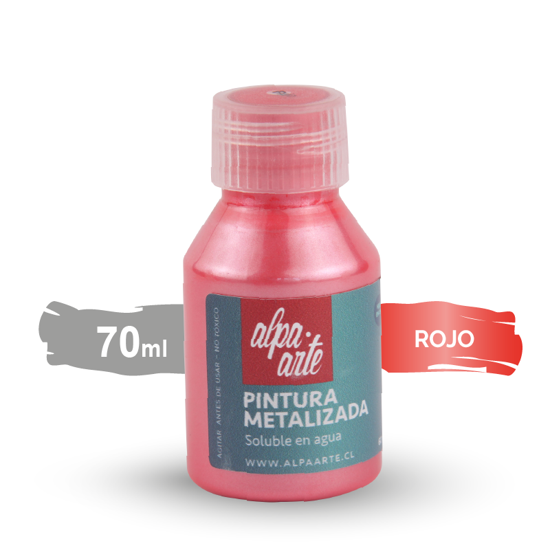 Pintura Metalizada 70 ml - ROJO