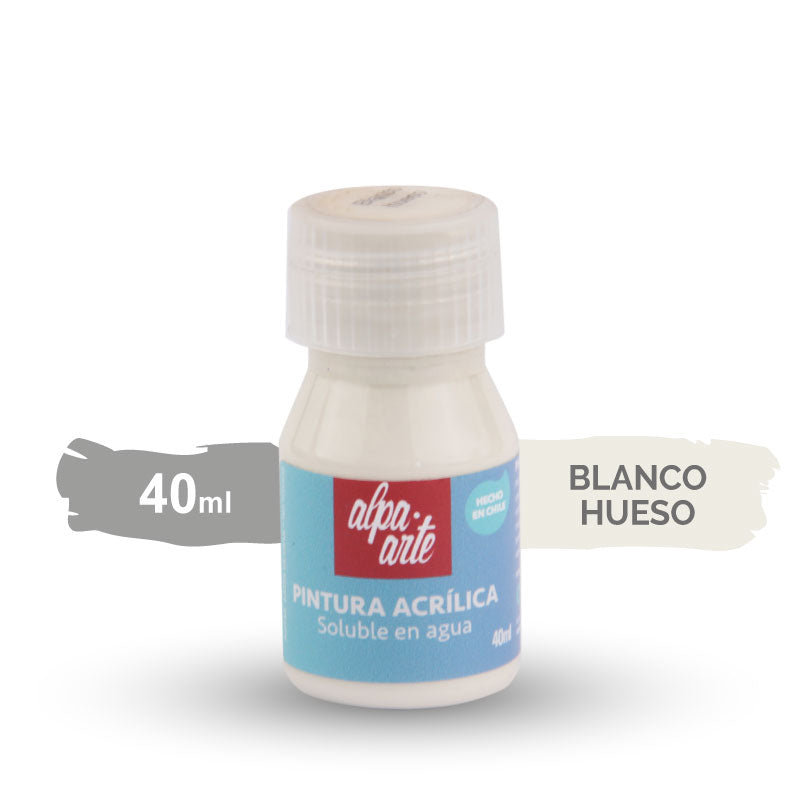 Pintura Acrílica 40 ml - BLANCO HUESO