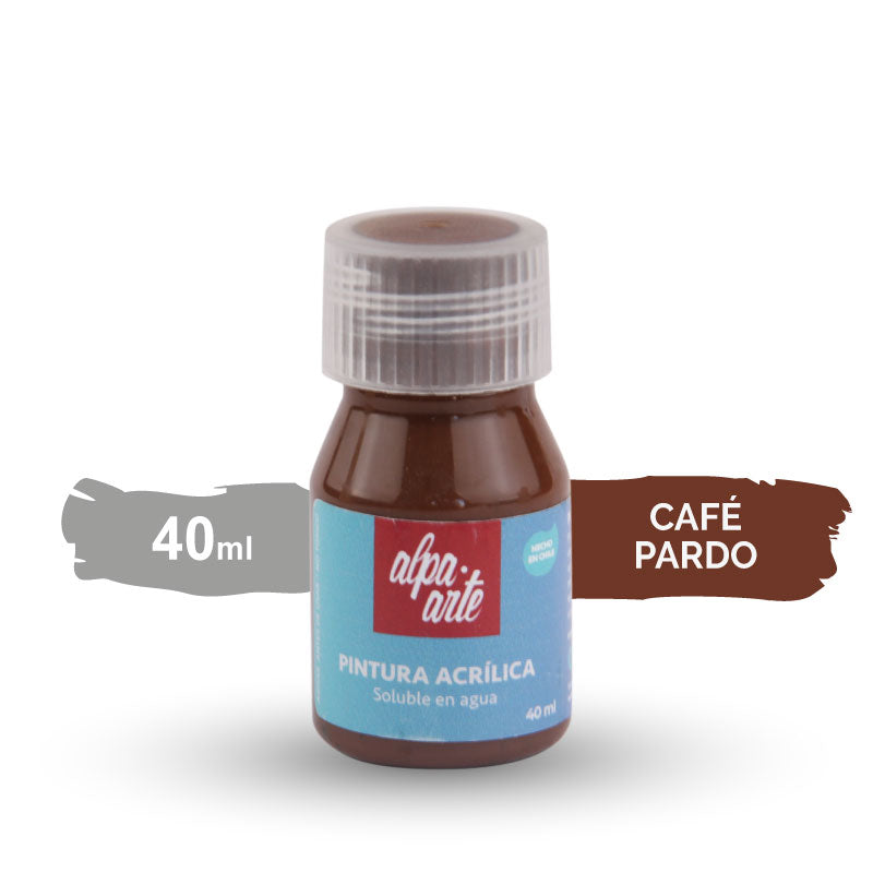 Pintura Acrílica 40 ml - CAFÉ PARDO