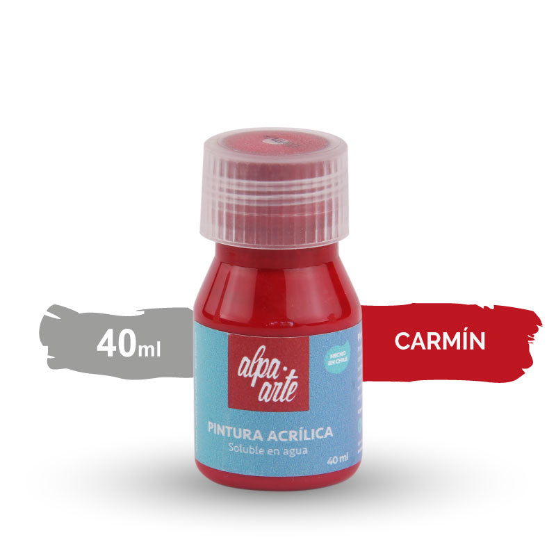 Pintura Acrílica 40 ml - CARMIN