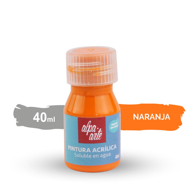 Pintura Acrílica 40 ml - NARANJO