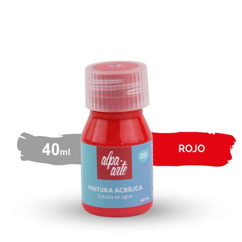 Pintura Acrílica 40 ml - ROJO