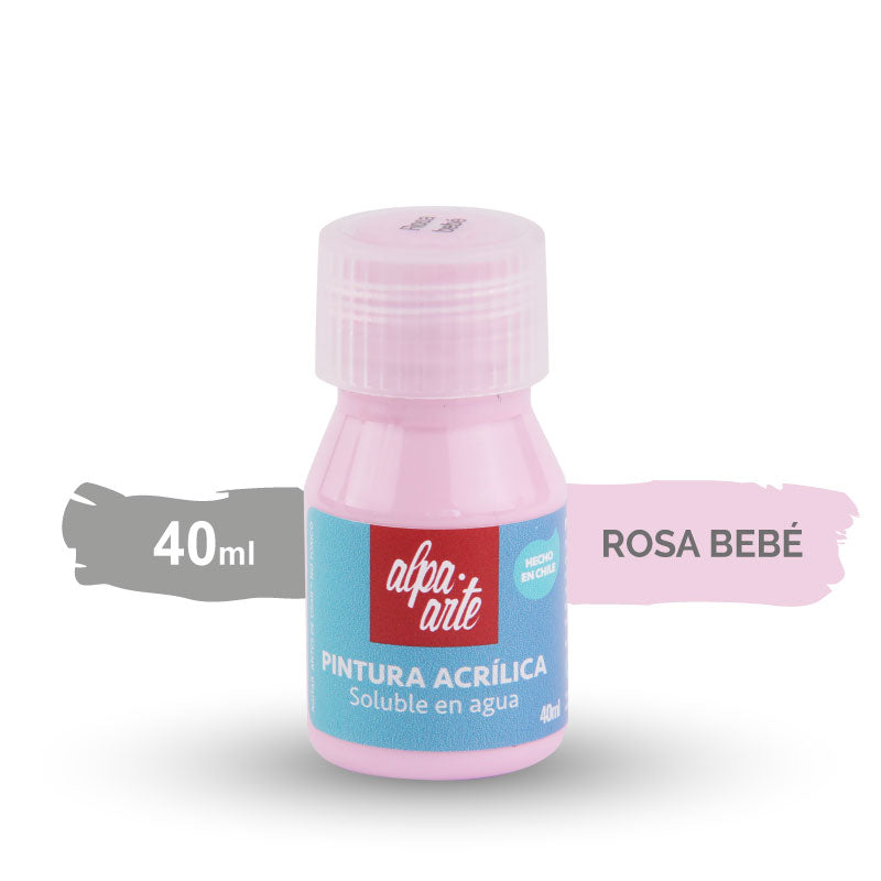 Pintura Acrílica 40 ml - ROSA BEBE