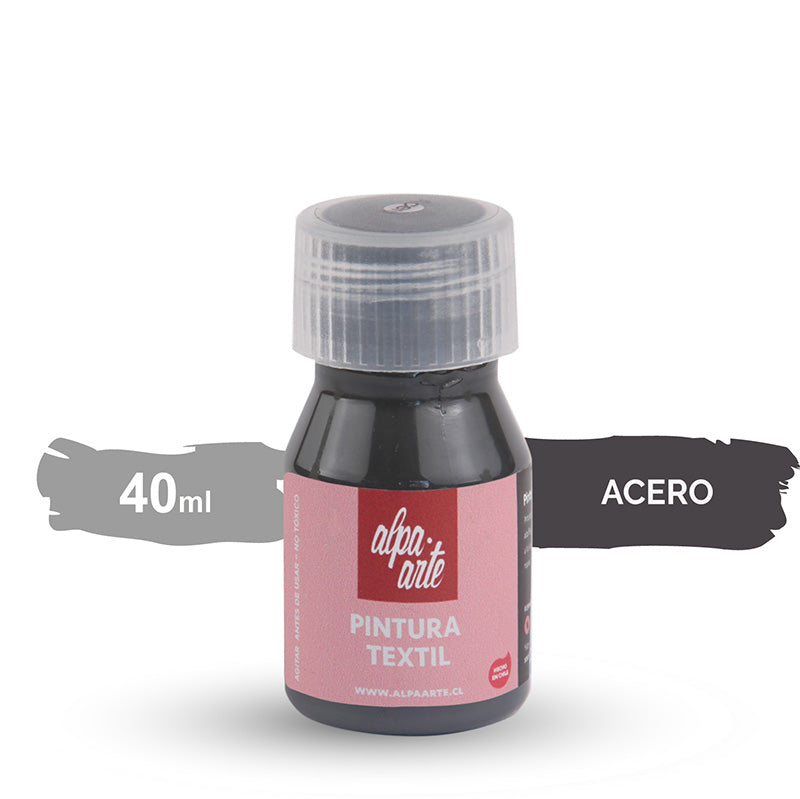 Pintura Textil 40 ml - ACERO