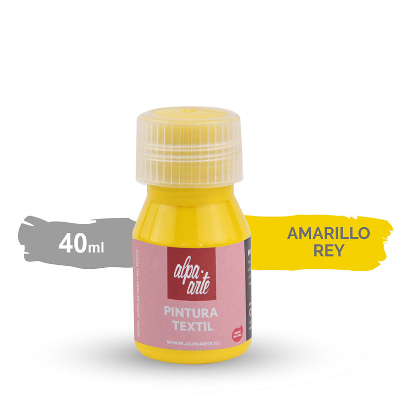 Pintura Textil 40 ml - AMARILLO REY