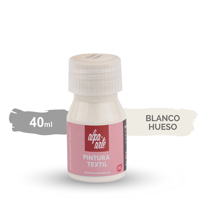 Pintura Textil 40 ml - BLANCO HUESO