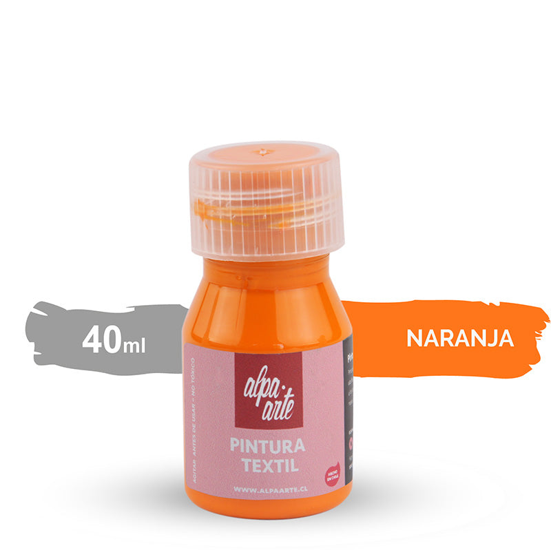 Pintura Textil 40 ml - NARANJO