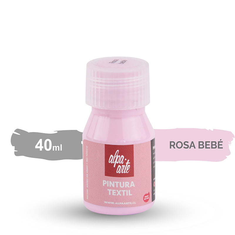 Pintura Textil 40 ml - ROSA BEBE