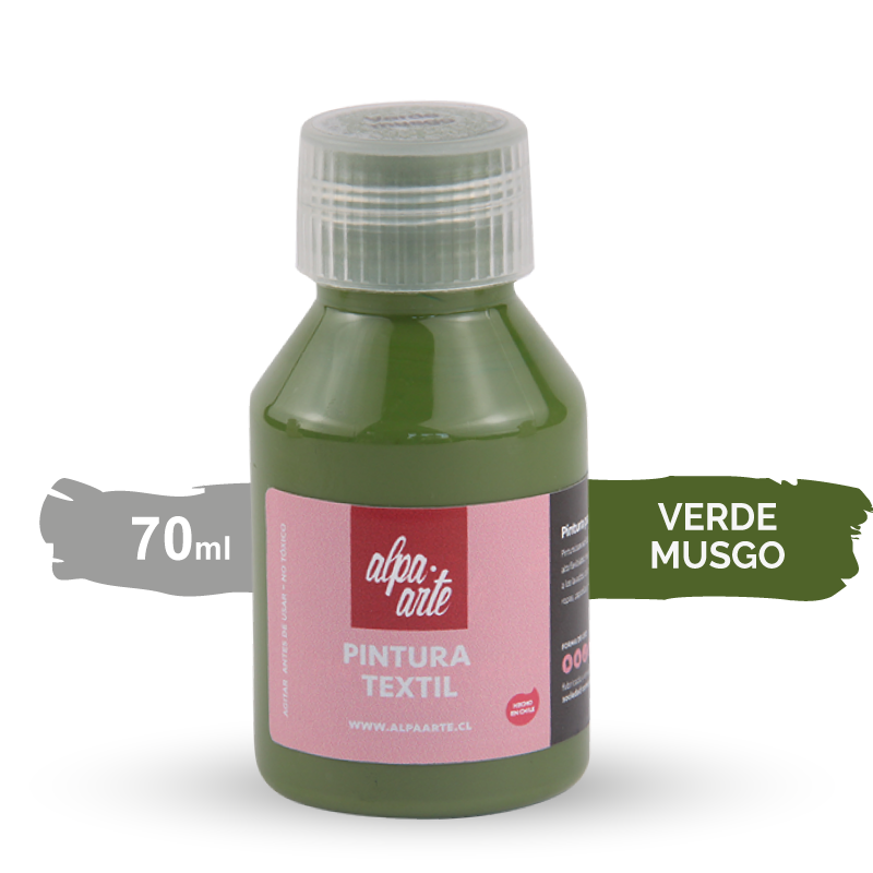 Pintura Textil 70 ml - VERDE MUSGO