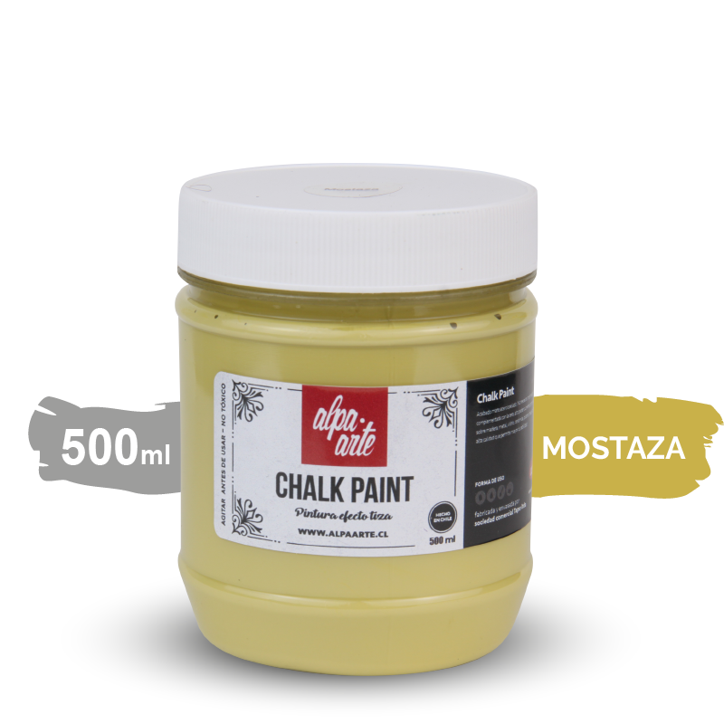 Chalk Paint (Pintura Tiza) 500 ml (variedad de colores)