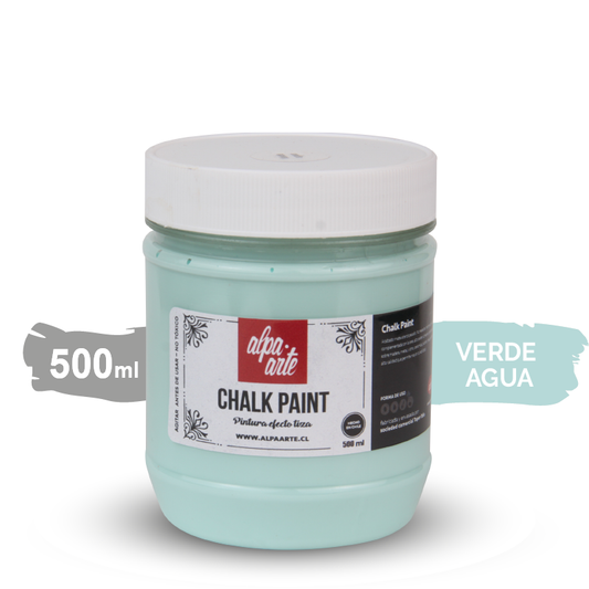 Pintura Tiza 500 ml (Chalk Paint) - VERDE AGUA