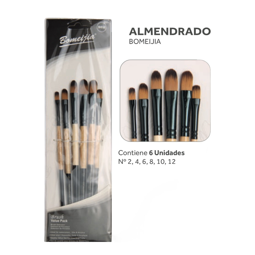 Set Pinceles Almendrados