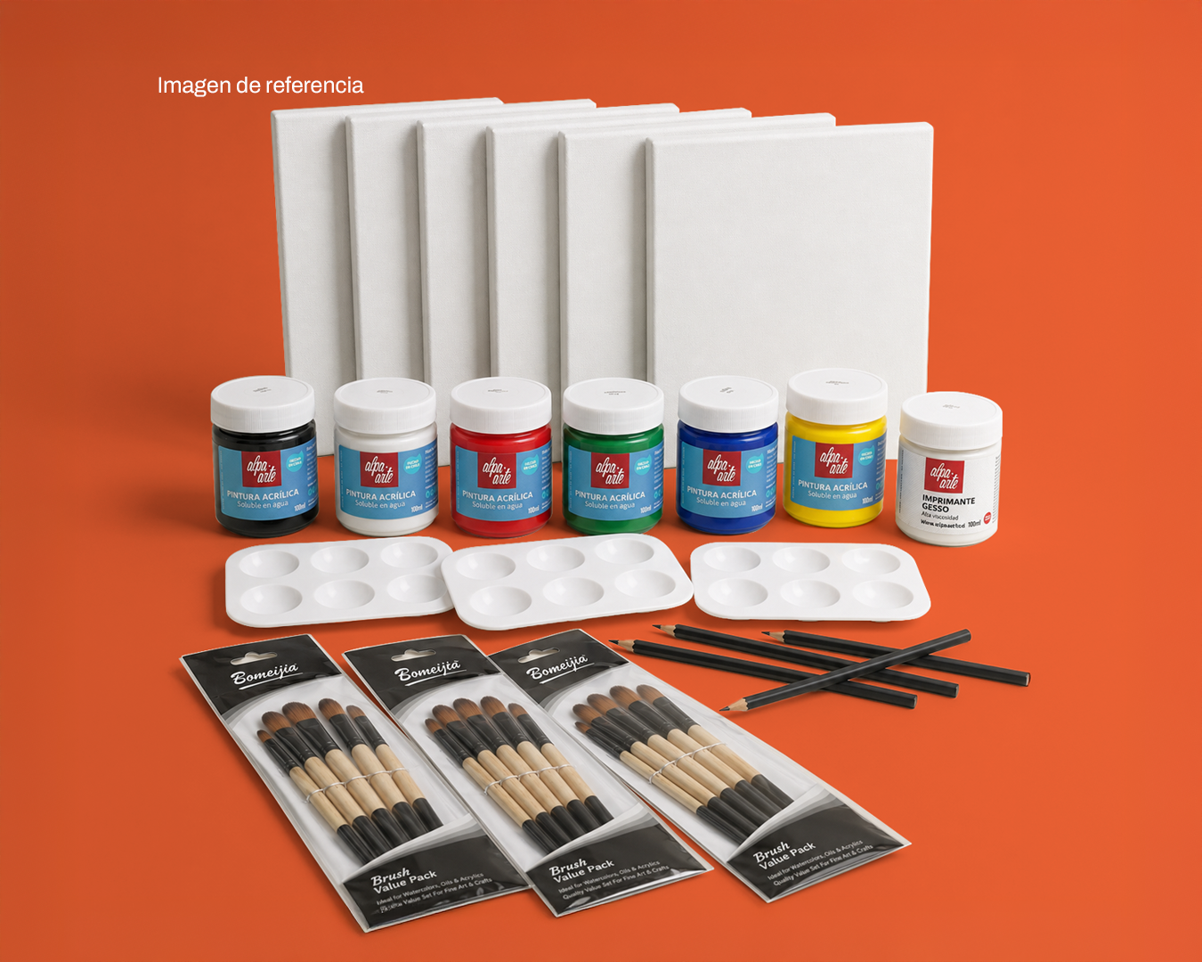 Kit de pintura para 6 personas