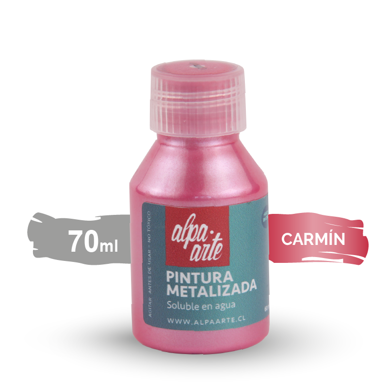 Pintura Metalizada 70 ml - CARMIN