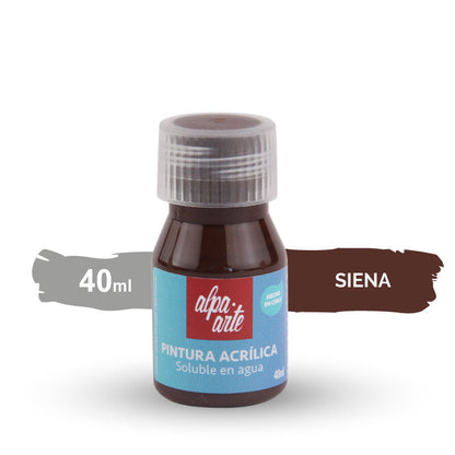 Pintura Acrílica 40 ml - (variedad de colores)