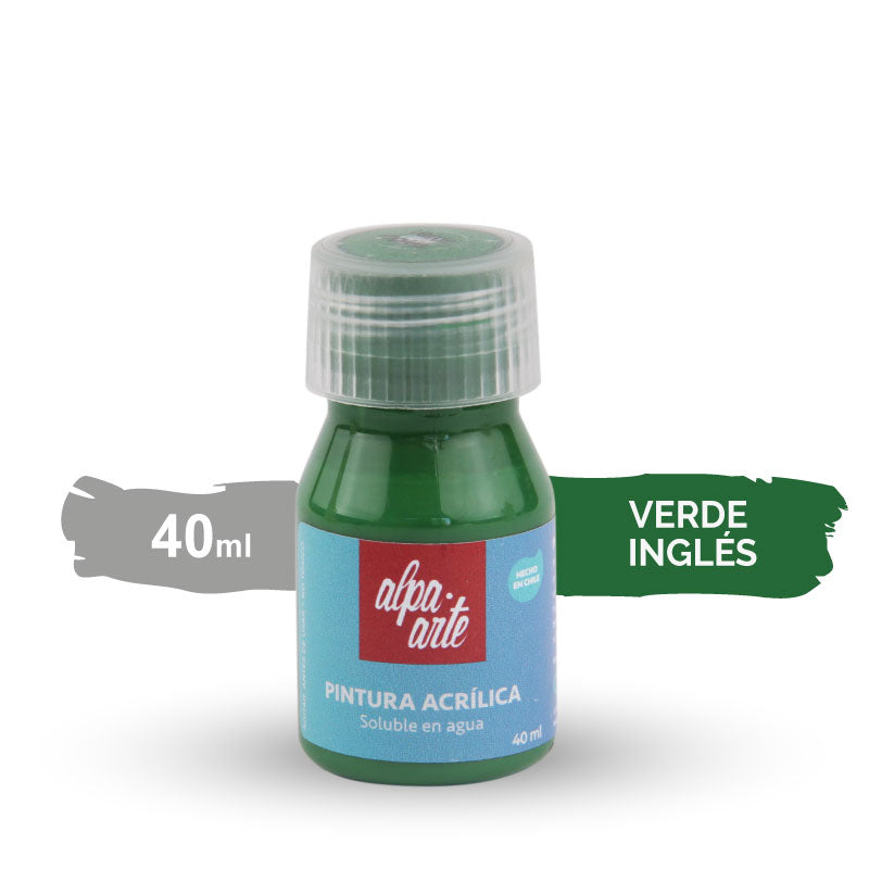 Pintura Acrílica 40 ml - VERDE INGLES