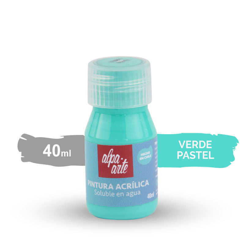 Pintura Acrílica 40 ml - VERDE PASTELS
