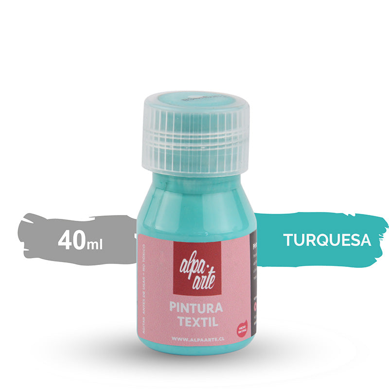 Pintura Textil 40 ml - TURQUESA
