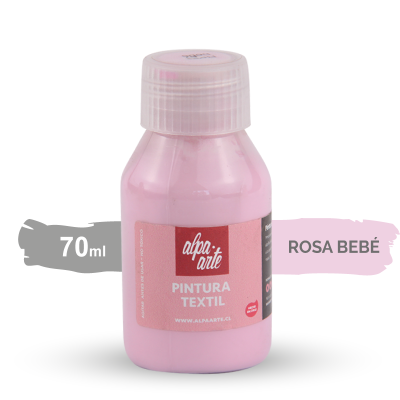 Pintura Textil 70 ml - ROSA BEBE
